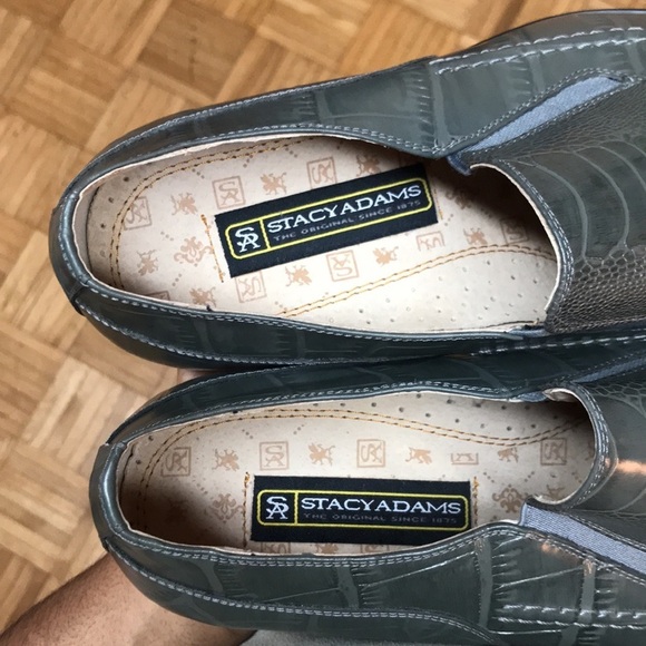 Stacy Adams Green Alligator Print Dress Shoes main image 12